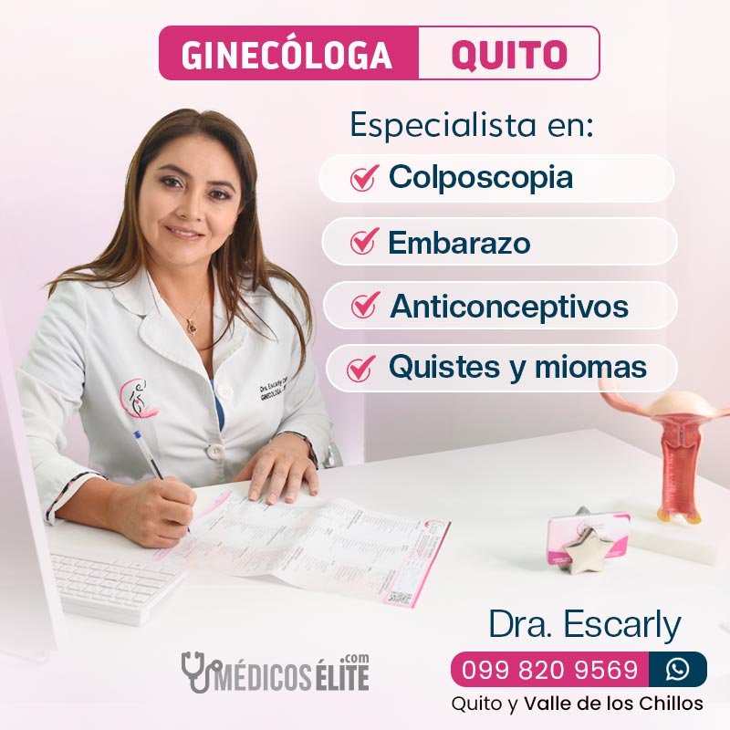 Dra Escarly Calvopiña Ginecóloga Quito